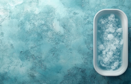 Während der eine ins Eiswasser steigt, scheitert die andere bereits an der kalten Dusche